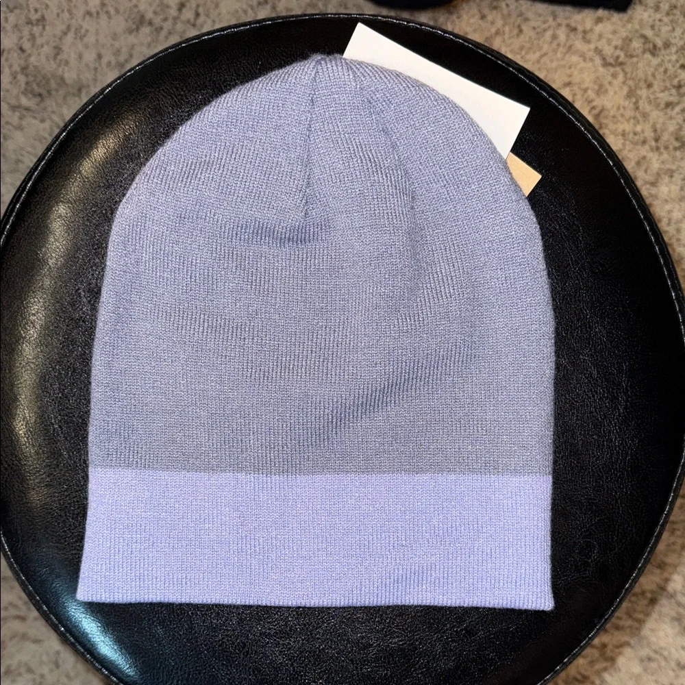 Burton Light Gray, Purple and White Knit Beanie - Picture 2 of 2